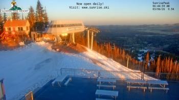 Weather camera view of Sunrise Park Resort 10650 ft elev.