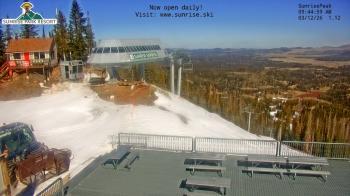 Weather camera view of Sunrise Park Resort 10650 ft elev.
