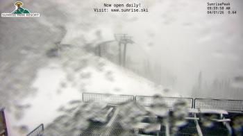 Weather camera view of Sunrise Park Resort 10650 ft elev.