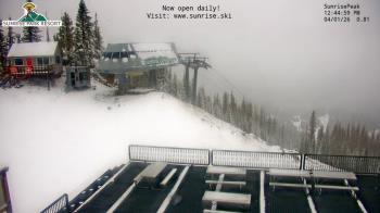 Weather camera view of Sunrise Park Resort 10650 ft elev.