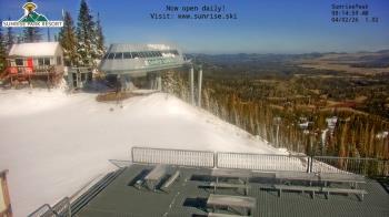 Weather camera view of Sunrise Park Resort 10650 ft elev.