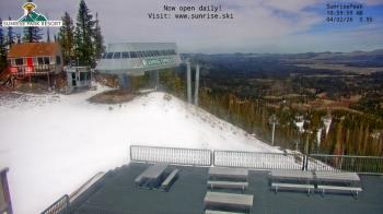 Weather camera view of Sunrise Park Resort 10650 ft elev.