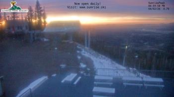 Weather camera view of Sunrise Park Resort 10650 ft elev.