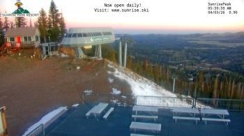 Weather camera view of Sunrise Park Resort 10650 ft elev.
