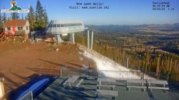 Weather camera view of Sunrise Park Resort 10650 ft elev.