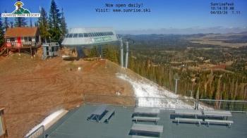 Weather camera view of Sunrise Park Resort 10650 ft elev.