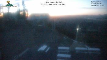 Weather camera view of Sunrise Park Resort 10650 ft elev.