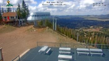Weather camera view of Sunrise Park Resort 10650 ft elev.