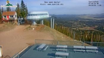 Weather camera view of Sunrise Park Resort 10650 ft elev.