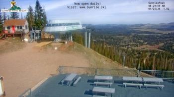 Weather camera view of Sunrise Park Resort 10650 ft elev.