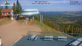 Weather camera view of Sunrise Park Resort 10650 ft elev.