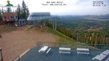 Weather camera view of Sunrise Park Resort 10650 ft elev.