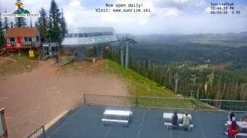 Weather camera view of Sunrise Park Resort 10650 ft elev.