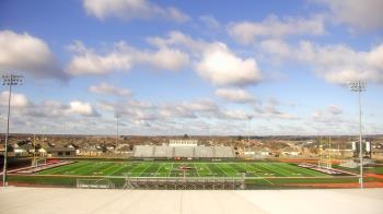 Weather camera view of Pea Ridge HS.