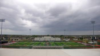 Weather camera view of Pea Ridge HS.