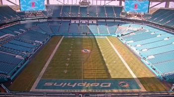 Weather camera view of Hard Rock Stadium (east lot).