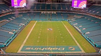 Weather camera view of Hard Rock Stadium (east lot).