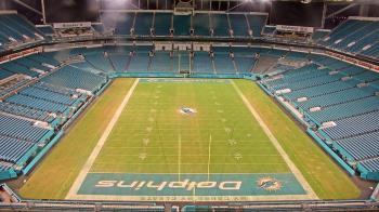 Weather camera view of Hard Rock Stadium (east lot).