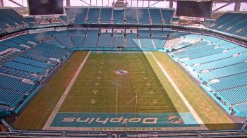 Weather camera view of Hard Rock Stadium (east lot).