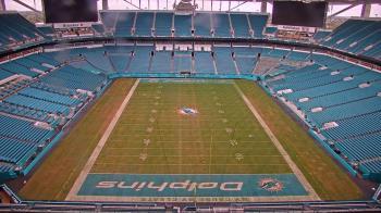 Weather camera view of Hard Rock Stadium (east lot).