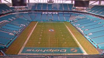 Weather camera view of Hard Rock Stadium (east lot).