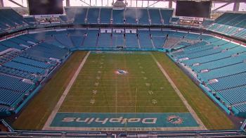 Weather camera view of Hard Rock Stadium (east lot).