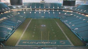 Weather camera view of Hard Rock Stadium (east lot).