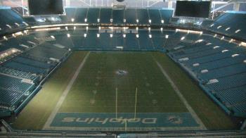 Weather camera view of Hard Rock Stadium (east lot).