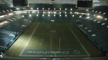 Weather camera view of Hard Rock Stadium (east lot).