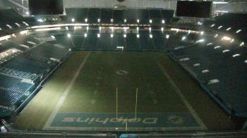 Weather camera view of Hard Rock Stadium (east lot).