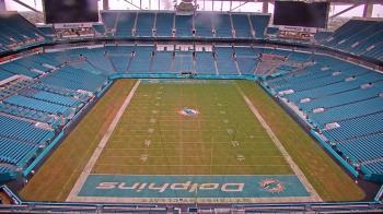 Weather camera view of Hard Rock Stadium (east lot).