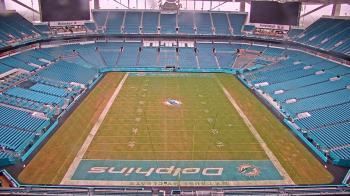 Weather camera view of Hard Rock Stadium (east lot).