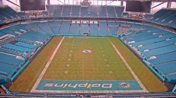 Weather camera view of Hard Rock Stadium (east lot).