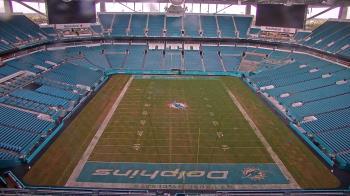 Weather camera view of Hard Rock Stadium (east lot).
