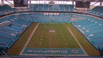 Weather camera view of Hard Rock Stadium (east lot).