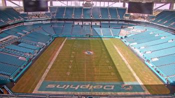Weather camera view of Hard Rock Stadium (east lot).