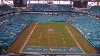 Weather camera view of Hard Rock Stadium (east lot).