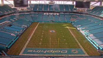 Weather camera view of Hard Rock Stadium (east lot).
