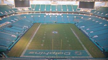 Weather camera view of Hard Rock Stadium (east lot).