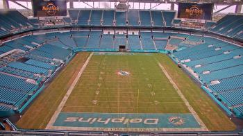 Weather camera view of Hard Rock Stadium (east lot).