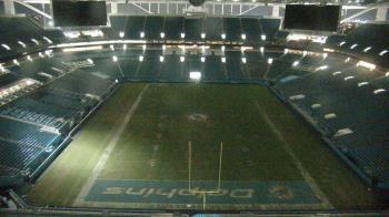 Weather camera view of Hard Rock Stadium (east lot).