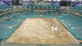 Weather camera view of Hard Rock Stadium (east lot).