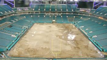 Weather camera view of Hard Rock Stadium (east lot).