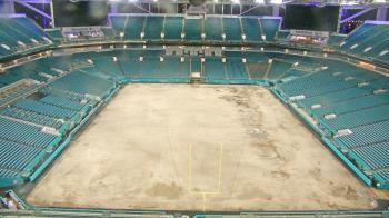 Weather camera view of Hard Rock Stadium (east lot).