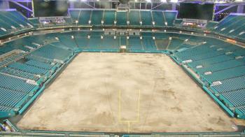 Weather camera view of Hard Rock Stadium (east lot).