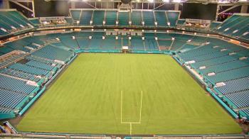 Weather camera view of Hard Rock Stadium (east lot).
