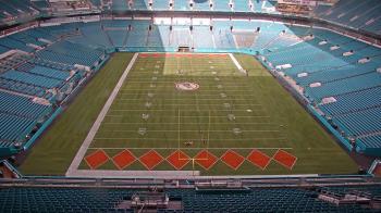 Weather camera view of Hard Rock Stadium (east lot).