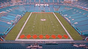 Weather camera view of Hard Rock Stadium (east lot).