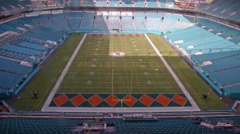Weather camera view of Hard Rock Stadium (east lot).