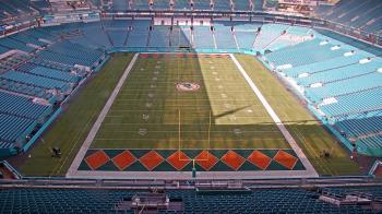 Weather camera view of Hard Rock Stadium (east lot).